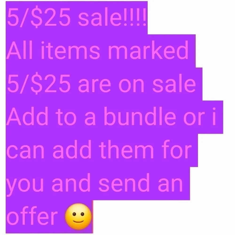 5 Items For $25